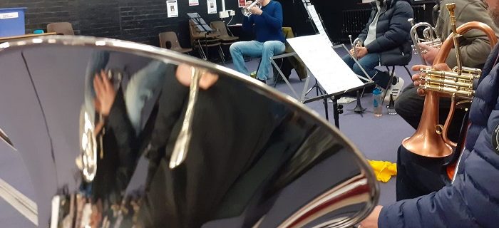 band rehearsing in 2022